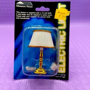 Vintage 90s electric light miniature lamp.